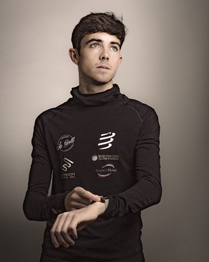 Bretagne, Cotes d'armor :, France : Portrait de Yves Heloury. Ce fan de trail a gagné en 2025 la course bretonne: le trail glazig.